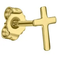 Firetti Single-Ohrstecker Schmuck Geschenk Gold 333 Ohrschmuck einzeln Kreuz
