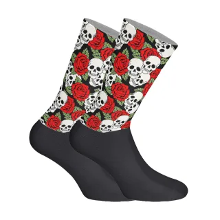 Elastische bedruckte lange Socken für Unisex