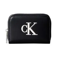 Calvin Klein Geldbörse BOLD CK MEDIUM ZIP AROUND, Mini Portemonnaie, Geldbeutel, Money Pocket mit CK-Logo