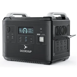 DOCROOUP 2000W Solar Power Station with LiFePO4 1997Wh Battery for Phone Tablet Home Camping Emergency
