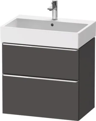 Duravit D-Neo Waschtischunterbau wandhängend Graphit Matt 684x442x625 mm - DE4372010490000 DE4372010490000