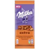 MILKA Schokolade, Milka EXTRA Karamell Salz Mandel Schokoladen Tafel Packung 190g
