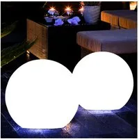 etc-shop LED Gartenleuchte, LED-Leuchtmittel fest verbaut, Warmweiß, Solarlampen für Außen Kugeln Garten Kugelleuchten Außen Set Solar