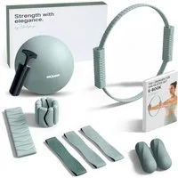 NEOLYMP Pilates-Ring Pilates Set für Zuhause – Pilates Ball, Pilates Ring & Gewichte (Set, Pilates Essential Kit Damen & Anfänger - Home Pilates), Pilates Zubehör Set – inkl. Pilates Bänder, 1kg Hanteln & E-Book