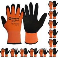 Fronttool Latexhandschuhe Kälteschutzhandschuh IceWork Winterhandschuh Arbeitshandschuh 12 Paar (Spar-Set)