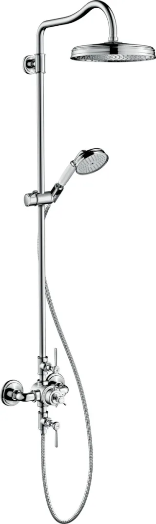 Hansgrohe Showerpipe Axor Montreux Brushed Black Chrome mit 16572340