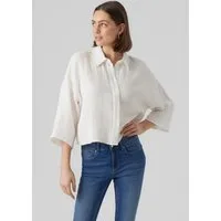 Vero Moda Hemdbluse VMNATALI CROP SHIRT WVN NOOS Baumwolle, loose fit