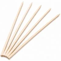 Schilling Fischgrilltechnik Grillguthalter Grillspieße Holz für Fisch - Steckerlfisch Spieße, Buche naturbelassen, (5er Pack, 20-St., 5er Set Spieße inklusive Probegewürz für Steckerlfisch/Grillfisch), Quadratisch, verdrehsicher, splitterfrei, aus Bu