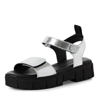 Tamaris - Da.-Sandalette silver - Gr. - 38