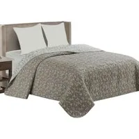 Delindo Lifestyle Tagesdecke Ornamente, Bettüberwurf für Doppelbett, gesteppt, 220x240 cm