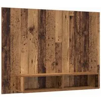 vidaXL TV-Schrank TV-Schrankset 120 x 23,5 x 90 cm Altholz Holzwerkstoff (1-St)