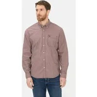 camel active Karohemd mit Brusttasche Langarm Button-Down