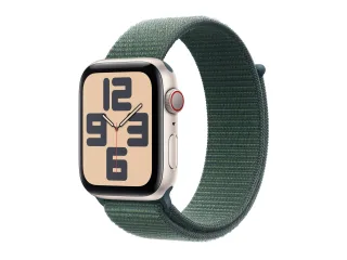 Apple Watch SE (2022) (GPS + Cellular) 44mm Polarstern mit Sport Loop seegrün | mxgv3qf/a |