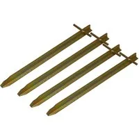 Mach1 Zelthering TT-Profil Heringe 30cm – starke Eisen Erdnägel für Camping & Vorzelt, (4-St)