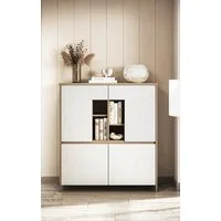 Home affaire Highboard Stranda, moderner Schrank, Stauraumelement im Scandic-Style, elegante Rahmenoptik, ausreichend Stauraum, vielseitig einsetzbar