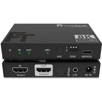 FeinTech AX210 HDMI 2.1 Audio Extractor SPDIF Toslink Cinch ARC HDMI-Adapter zu HDMI, 3,5-mm-Klinke, Toslink, HDMI 2.1 4K 120Hz & 8K 60Hz ARC