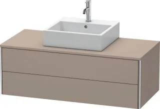Duravit XSquare Konsolenwaschtischunterbau wandhängend Basalt Matt 1200x548x400 mm - XS491204343 XS491204343