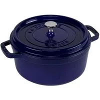 Staub Auflaufform La Cocotte 24cm rund dunkelblau, Gusseisen, Gusseisen