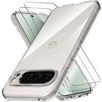 SmartUP Smartphone-Hülle + 2X Schutzglas für Google Pixel 10 Pro XL Panzerfolie Display Screen 6,8 Zoll, kompletter Rundumschutz