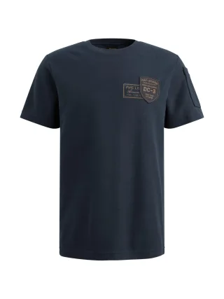 PME Legend - structured pique badge mood indigo - Gr. - L