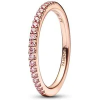 Pandora Fingerring Damen-Funkelndes Pink Band Roségoldfarben