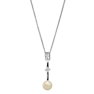 Orphelia 'Maxime' Damenkette mit Anhänger aus 925er Sterlingsilber – Silber ZH-7514