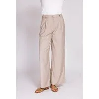 Zhrill Bundfaltenhose GRETA Hose weite Passform, für den Alltag, mit Nadelstreifen, Materialmix