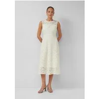 s.Oliver Midikleid Kleid Ärmelloses Midikleid aus Spitze
