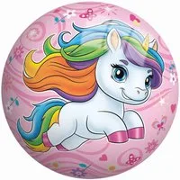 Vedes Spielball John 50103 - Buntball mit Einhorn-Motiv, Durchm.: 23 cm