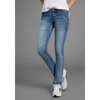 Arizona Comfort-fit-Jeans mit Keileinsätzen niedrige Leibhöhe