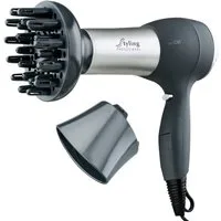 CLATRONIC Haartrockner HTD 3055, Haartrockner mit Diffusor und Formdüse, 2000W