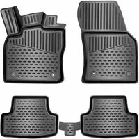 ELMASLINE Auto-Fußmatten für VW TIGUAN 2016-2024 [II] - 3D Gummimatten - Geruchlos, für VW Tiguan - Extra hoher Rand für mehr Schutz, 2. Gen, Passt nicht in Allspace