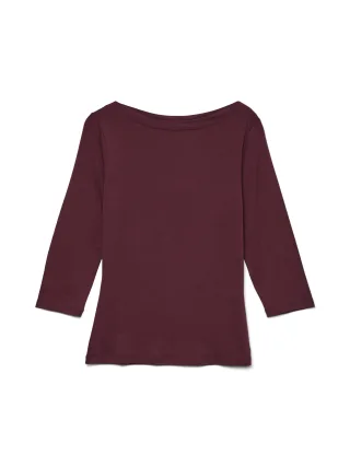 VERO MODA - VMPANDA MODAL 3/4 TOP JRS NOOS Winetasting - Gr. - XL