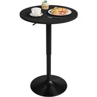 Woltu Bartisch (1-St), Stehtisch Drehtisch, MDF Partytisch, höhenverstellbar