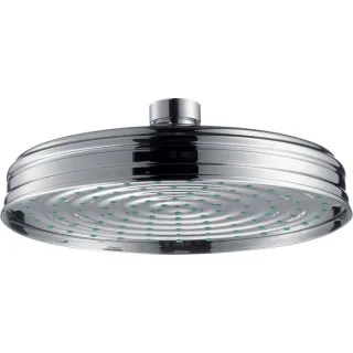 hansgrohe Tellerkopfbrause Axor Carlton/Montreux 180 mm, chrom, großflächiger Brauseregen 28487000