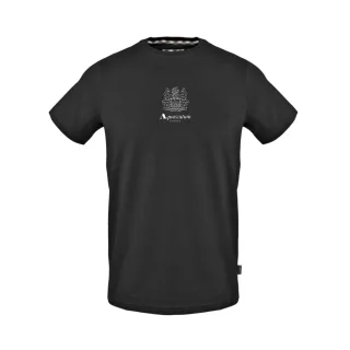 Aquascutum - T-Shirt für Herren, Rundhalsausschnitt, Regulär (Schwarz)