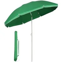 Sekey Sonnenschirm Ø 160 cm Balkonschirm Rund Strandschirm Sonnenschirm mit Schutzhülle, LxB: 160,00x160,00 cm, Neigungswinkel verstellbar, Höhe verstellbar, mit Tragetasche