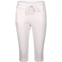 malito more than fashion Sweathose malito Damen kurze Hose, lässige Boyfriendhose, Sweatpants in Unifar Schlupfform mit Bindeband Einheitsgröße
