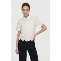 ONLY CARMAKOMA Kurzarmbluse CARVALAIS S/S SHIRT WVN NOOS Baumwolle, loose fit