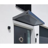 Starhome Rechteckvordach 3D-Line Design 160 und 200 Haustürvordach anthrazit aus Aluminium