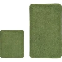 Kleine Wolke Badematte RELAX, Badvorleger, Badezimmer Teppich, Höhe 30 mm, rutschhemmend beschichtet, fußbodenheizungsgeeignet, Polyacryl, rechteckig, 2er-Set 55x65 cm / 85x150 cm, Badteppich, meliert, rechteckig, rund & als Set erhältlich
