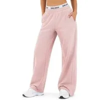 Smilodox Jogginghose Sirel, Trainingshose Damen Oversized Fit Wide-Leg mit Kordelzug Elastischer Bund, Weites Bein, Dezentes Logo, Sport & Freizeit