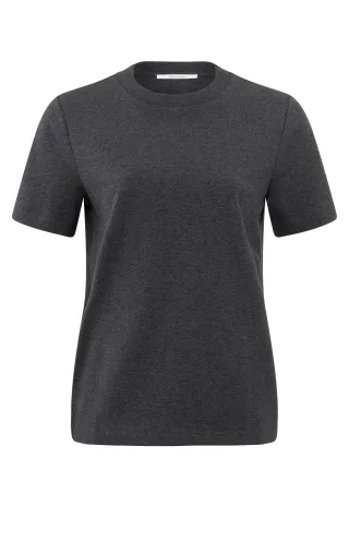 Yaya - T-Shirt mit kurzen Ärmeln grau - Gr. - XS