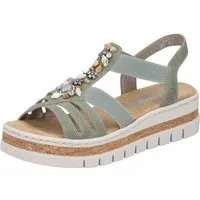 Rieker Keilsandalette Keilsandalette, Plateausandale, Sommerschuh mit Verzierung