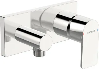 Hansa Brausearmatur Unterputz HANSASTELA 4456 Ros. eckig chr 44569573