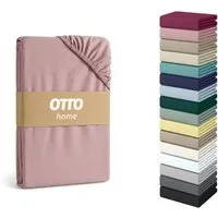 OTTO home Spannbettlaken Cremona, Basic & Premium Qualität mit Elasthan, Jersey (145 g/m), Gummizug: rundum, (1 Stück), Bettlaken für Matratzen von 20-25 cm Höhe, 96% Baumwolle & 4% Elasthan