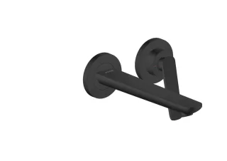 Hansgrohe 2-Loch WTA Wand Unterputz Axor Citterio C mit Auslauf 195 mm mattschwarz, 49110670 49110670