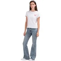 True Religion Bootcut-Jeans JOEY MID RISE FLARE FLAP Baumwollmischung, Flared fit