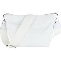 MIRROSI Umhängetasche Damen Crossbody Bag, Echtleder Made In Italy (Schultertasche für jeden Anlass (1 Tasche & 2 Gurte), BOHO Style), 30x20x13cm, gemusterten& verstellbaren Schulterriemen