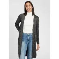OXMO Strickjacke OXPhiletta Strickjacke lang geschnitten